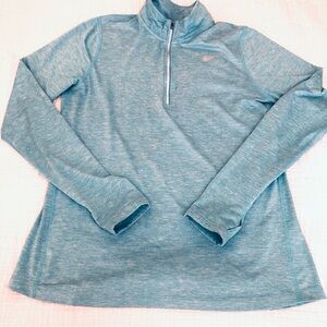 NIKE DRI-FIT athletic jacket. Reflective accents. Vintage washed fabric. EUC LG